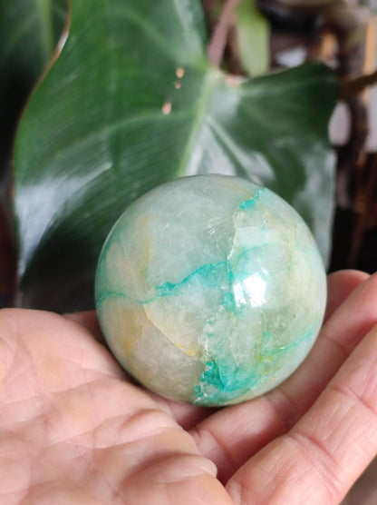 Chrysocolle Quantum Quattro AAA Sphère ~ Boule de Pierres Précieuses Magiques Massage &amp; Décoration Cristal Méditation Pierre de Guérison Rareté Collectionneur Chrysocolle