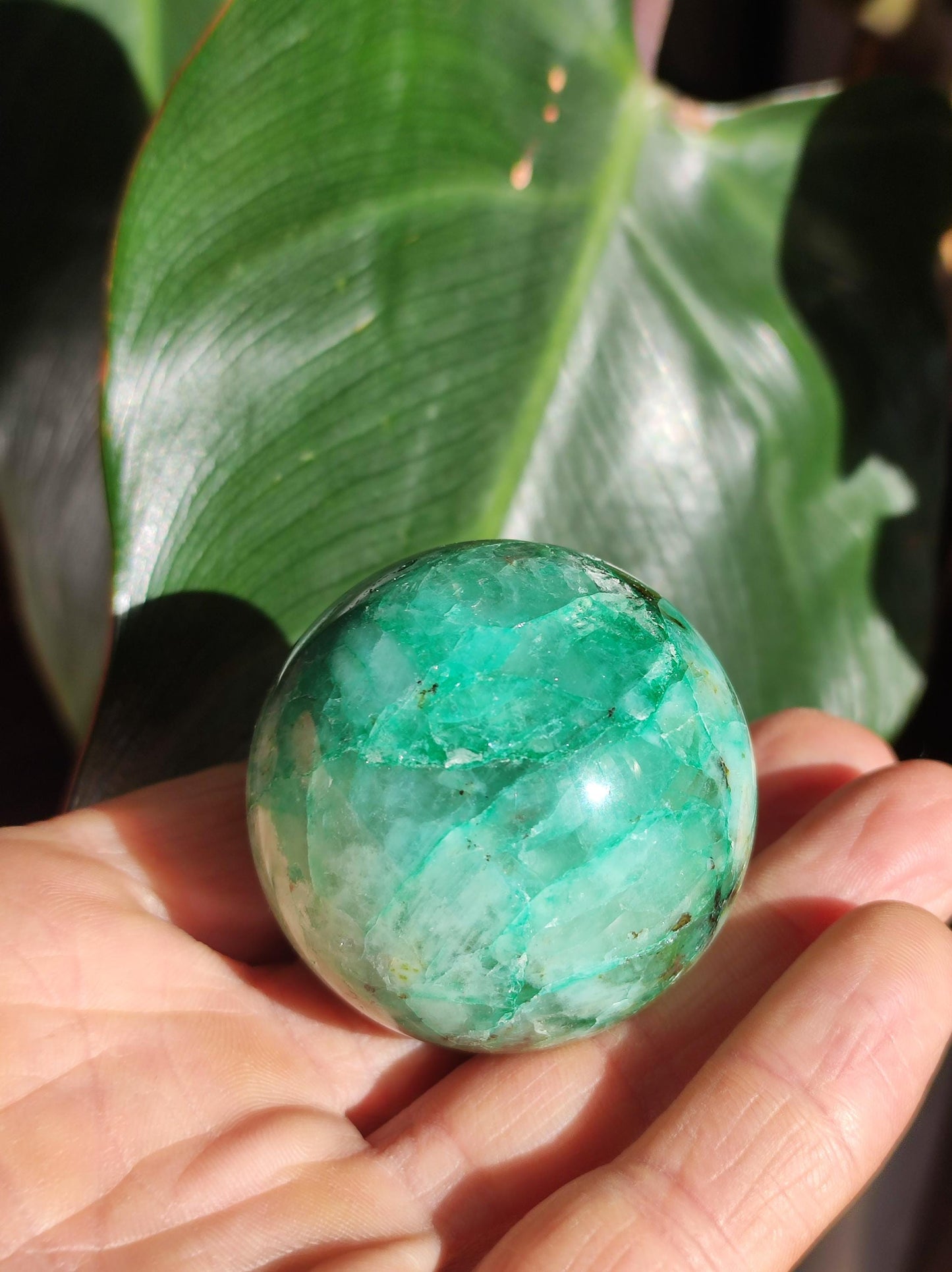 Chrysocoll Quantum Quattro AAA Sphere ~ Magic Gemstone Ball Massage &amp; Decoration Crystal Meditation Healing Stone Rarity Collector Chrysocolla