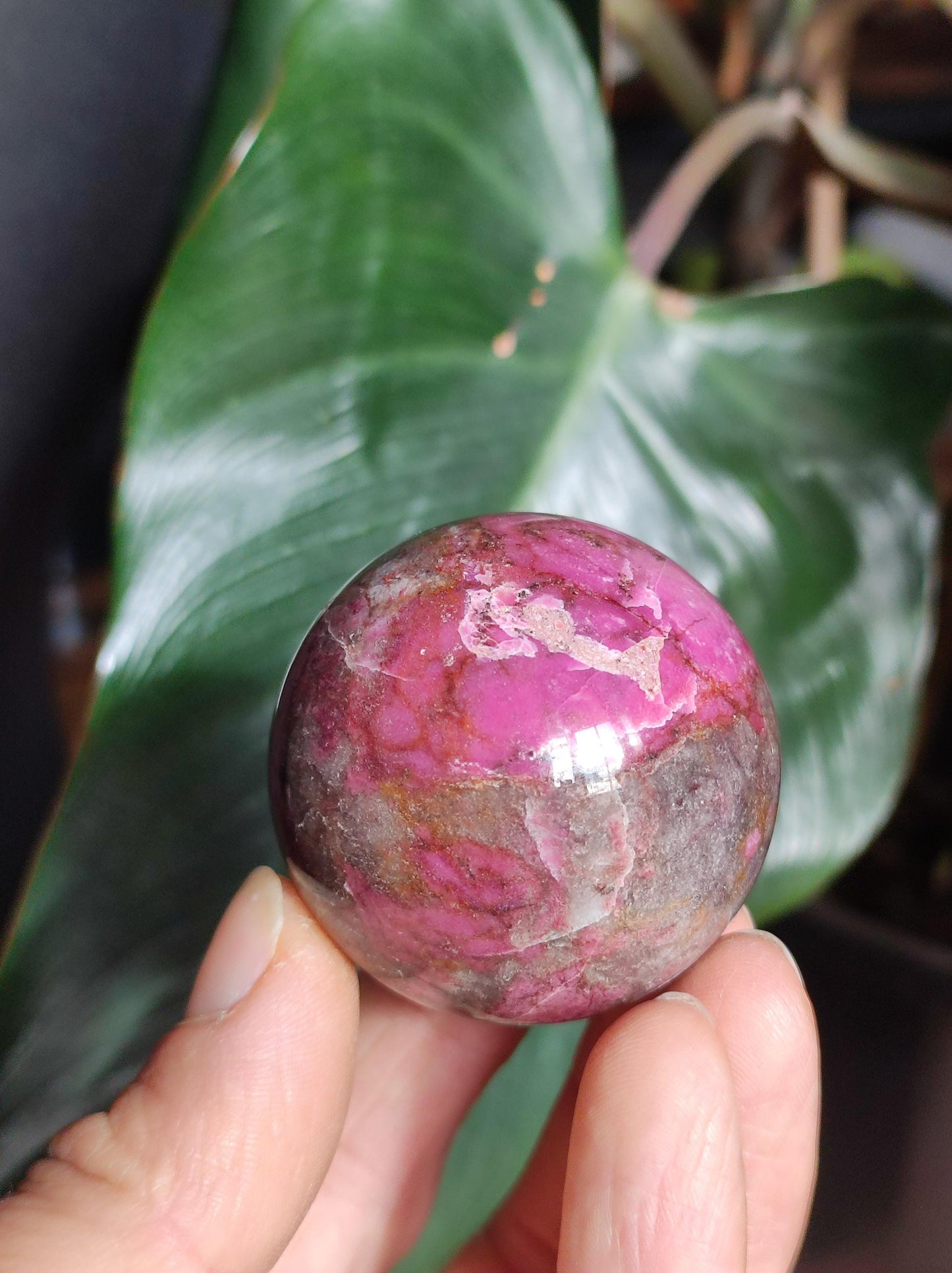 Sphère de calcite cobalt *Rareté* Pierre précieuse en cristal rose Décoration pour la maison Cadeau de collectionneur Homme Femme Ami Minéral Rare Pierre de guérison