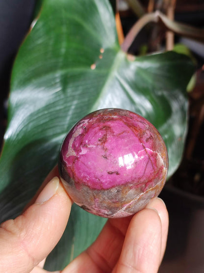 Sphère de calcite cobalt *Rareté* Pierre précieuse en cristal rose Décoration pour la maison Cadeau de collectionneur Homme Femme Ami Minéral Rare Pierre de guérison