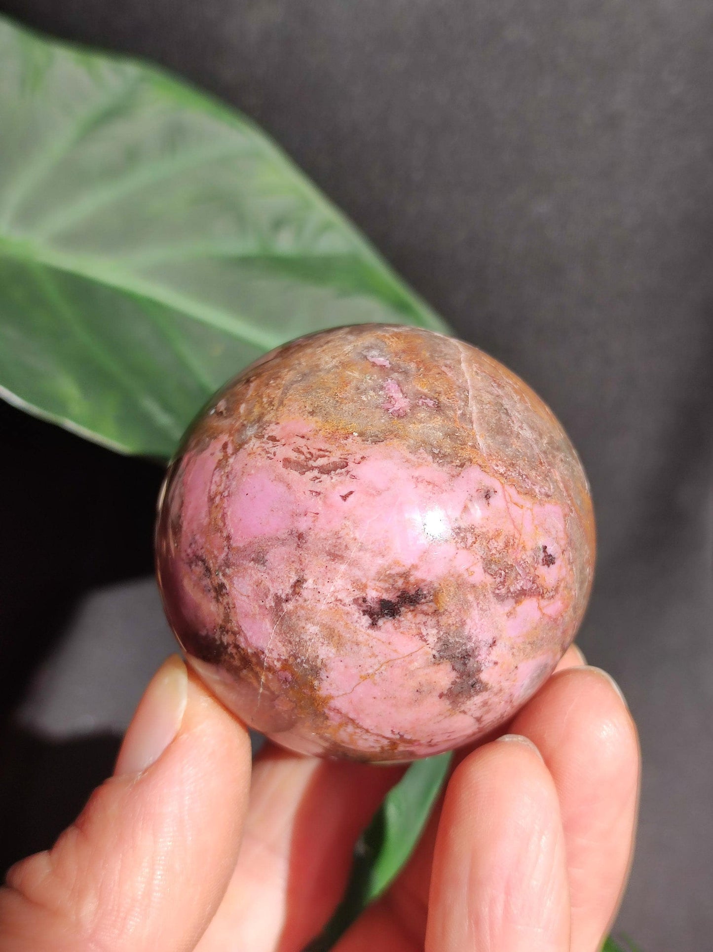Sphère de calcite cobalt *Rareté* Pierre précieuse en cristal rose Décoration pour la maison Cadeau de collectionneur Homme Femme Ami Minéral Rare Pierre de guérison