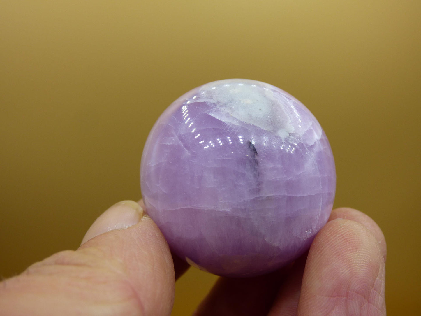 Kunzite A ~ Gemstone Sphere Decoration Sphere Home Living Crystal Hippie Healing Stone Rare Woman Man Gift He She