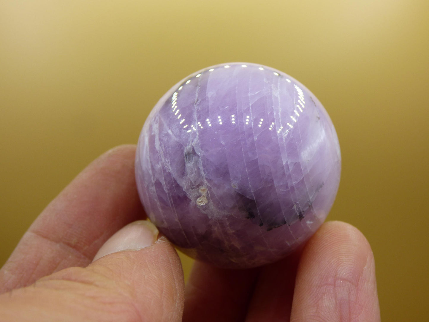 Kunzite A ~ Gemstone Sphere Decoration Sphere Home Living Crystal Hippie Healing Stone Rare Woman Man Gift He She