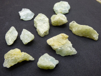 40g SET Héliodore Béryl A - LOT Collectionneur Spécimen Rare ~ Décoration Magique Pierre Précieuse Cristal Guérison Minéral Collection Énergie Nature