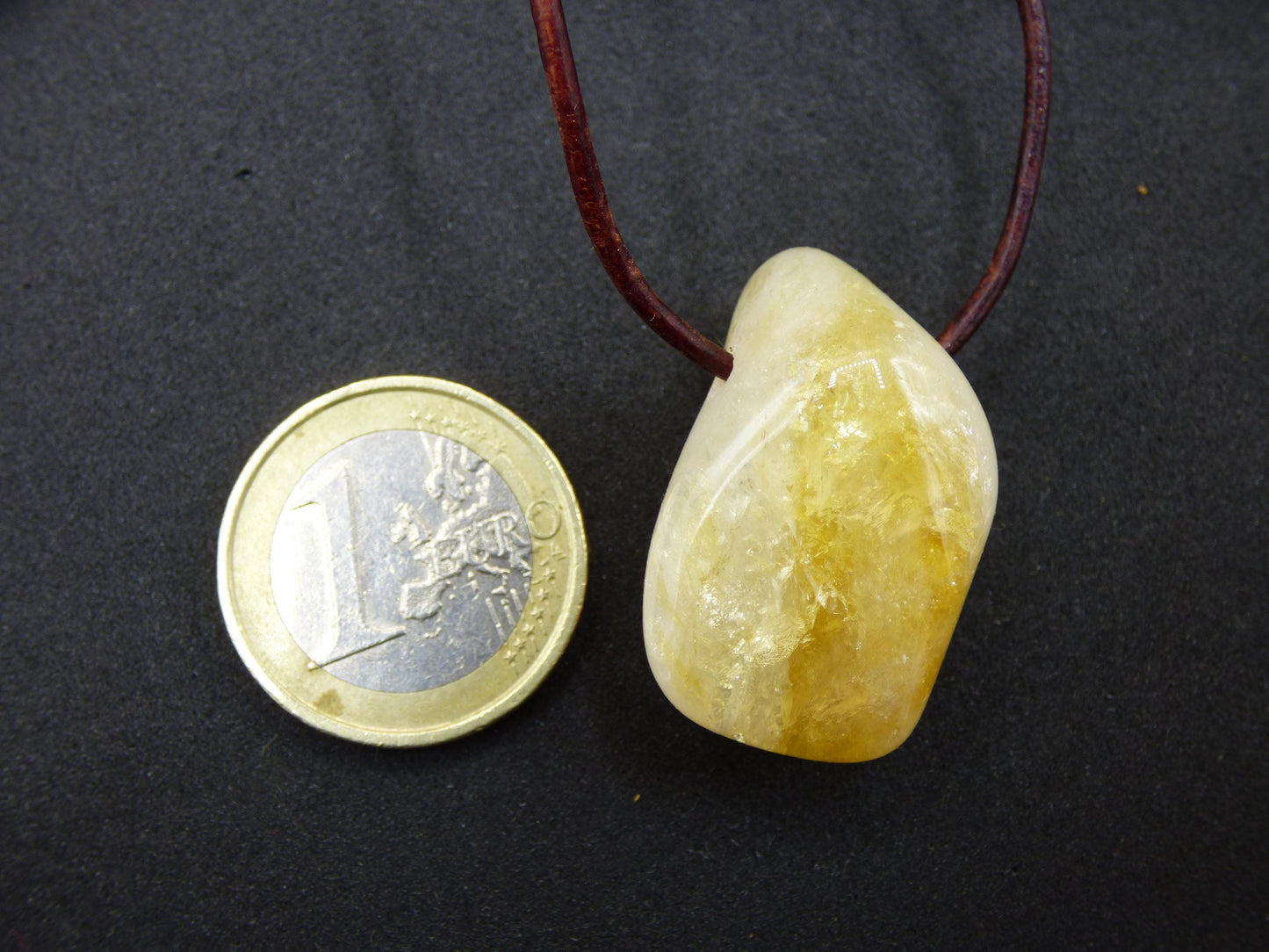 Citrine ~ Collier de pierres précieuses jaune HIPPIE GOA Boho ethnique pierre de guérison naturelle rareté cristaux bijoux pendentif pierre naturelle cadeau soleil brillant