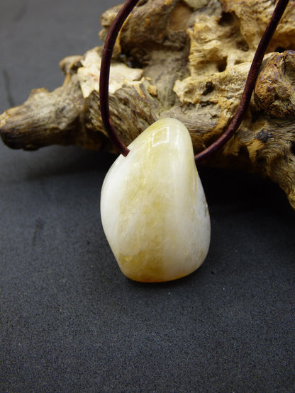 Citrine ~ Collier de pierres précieuses jaune HIPPIE GOA Boho ethnique pierre de guérison naturelle rareté cristaux bijoux pendentif pierre naturelle cadeau soleil brillant