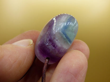 Fluorite violet arc-en-ciel ~ collier de pierres précieuses protection de la nature rareté pierre de guérison cristal homme femme cadeau ami Goa festival chance été