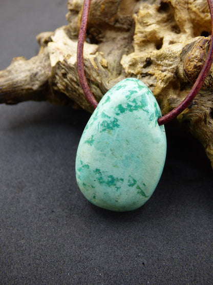 Chrysocolla Chrysocolla Gemstone Collier Bleu Naturel HIPPIE GOA Boho Ethnique Guérison Pierre Cristaux Bijoux Pendentif Homme Femme Cadeau