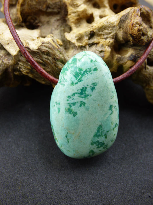 Chrysocoll Chrysokoll Chrysocolla Edelstein Kette blau Natur HIPPIE GOA Boho Ethno Heilstein Kristalle Schmuck Anhänger Mann Frau Geschenk
