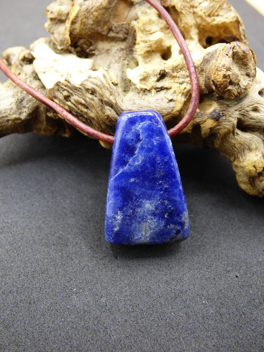 Sodalith ~ Edelstein Kette ~selten ~HIPPIE ~GOA ~Boho ~Ethno ~Nature ~Heilstein