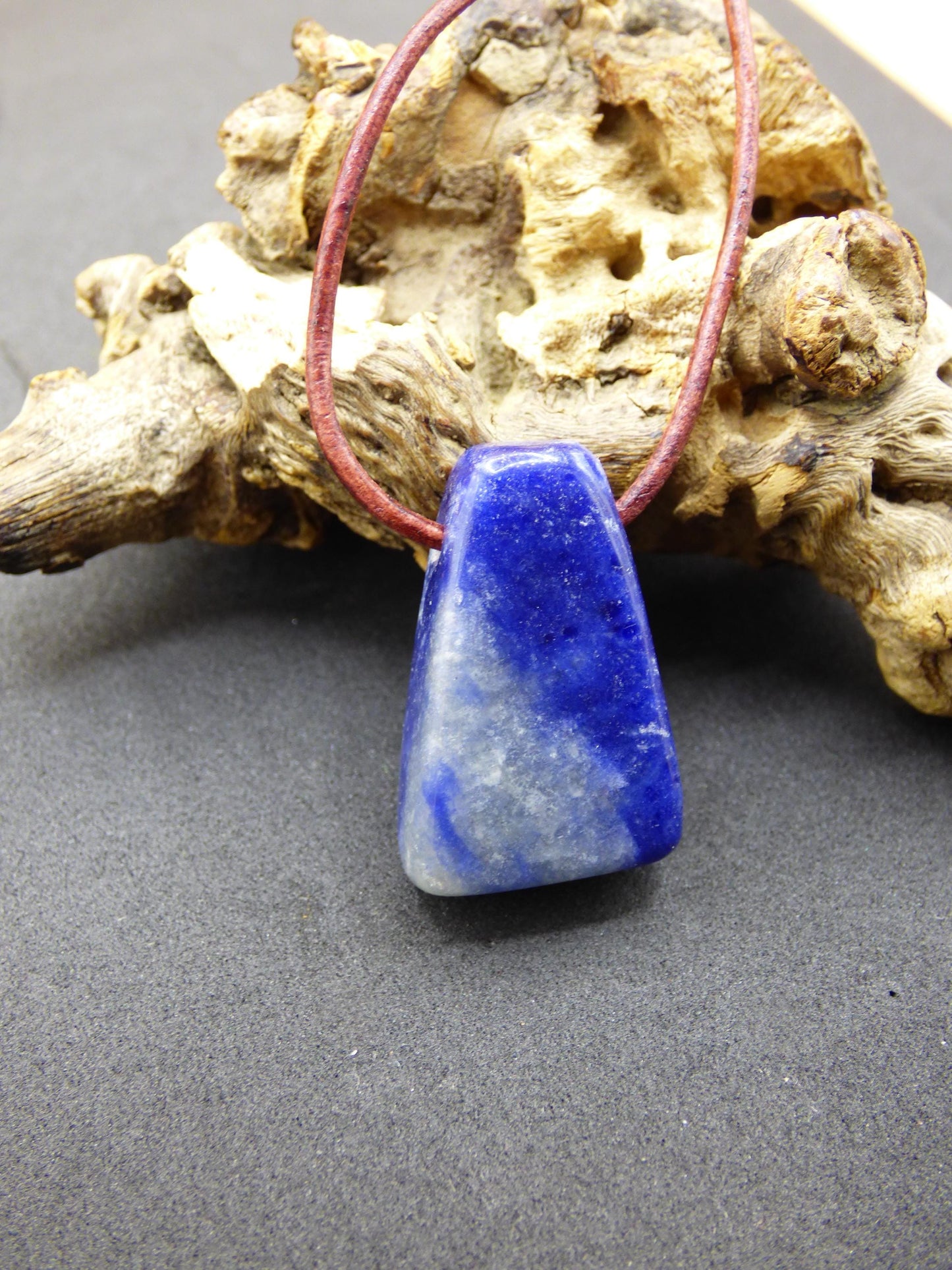 Sodalite ~ collier de pierres précieuses ~ rare ~ HIPPIE ~ GOA ~ Boho ~ Ethno ~ Nature ~ Pierre de guérison