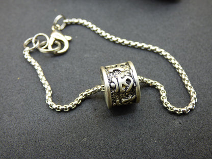 Bracelet Tibet Boxchain Hommes ~ Bijoux pour hommes ~ Acier inoxydable 304 ~ Longueur sélectionnable - Homme OM Tribal Goa Psy