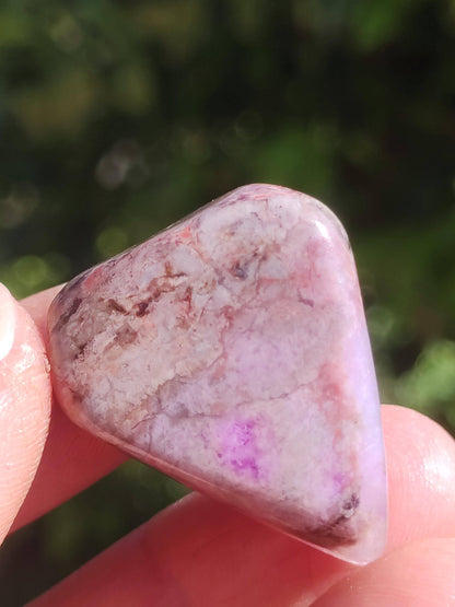 Sugilite - Pierre de guérison décorative de collection violette flatteur de main rareté méditation énergie pierre précieuse cristal investissement naturel unique