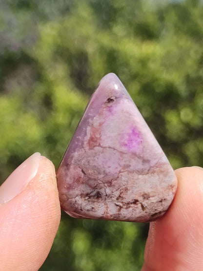 Sugilite - Pierre de guérison décorative de collection violette flatteur de main rareté méditation énergie pierre précieuse cristal investissement naturel unique
