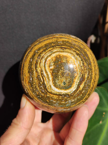 XXL Ocean Jasper brown yellow - Gemstone Sphere Natural Healing Stone Decoration Crystal Gift Him Her Man Woman Home Living Energy Rare