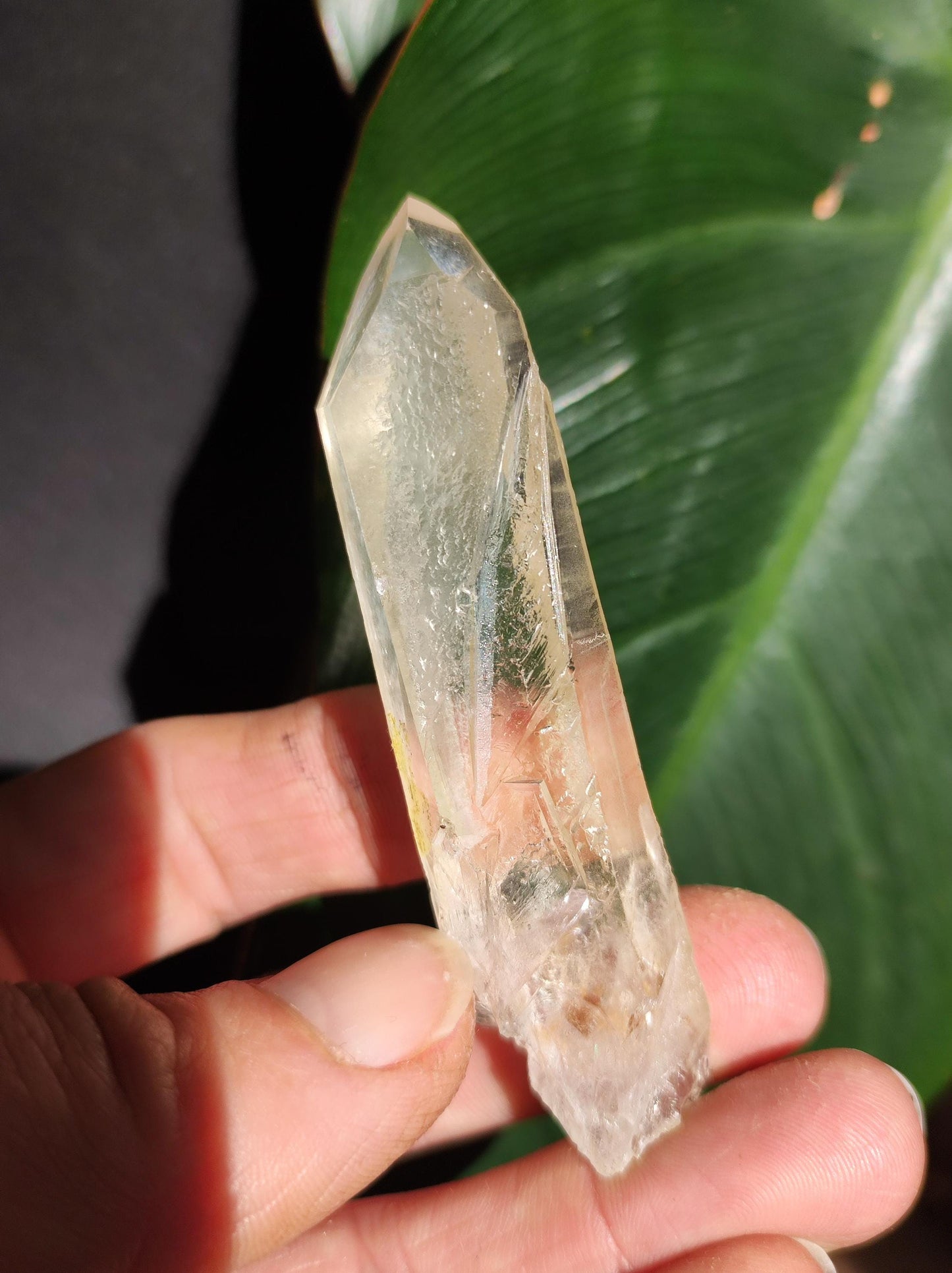 Pointe de Quartz Citron XL Objet de collection Rareté Pierre précieuse Décoration Cristal Pierre de guérison Minéral Collection Énergie Nature Méditation HIPPIE jaune nature