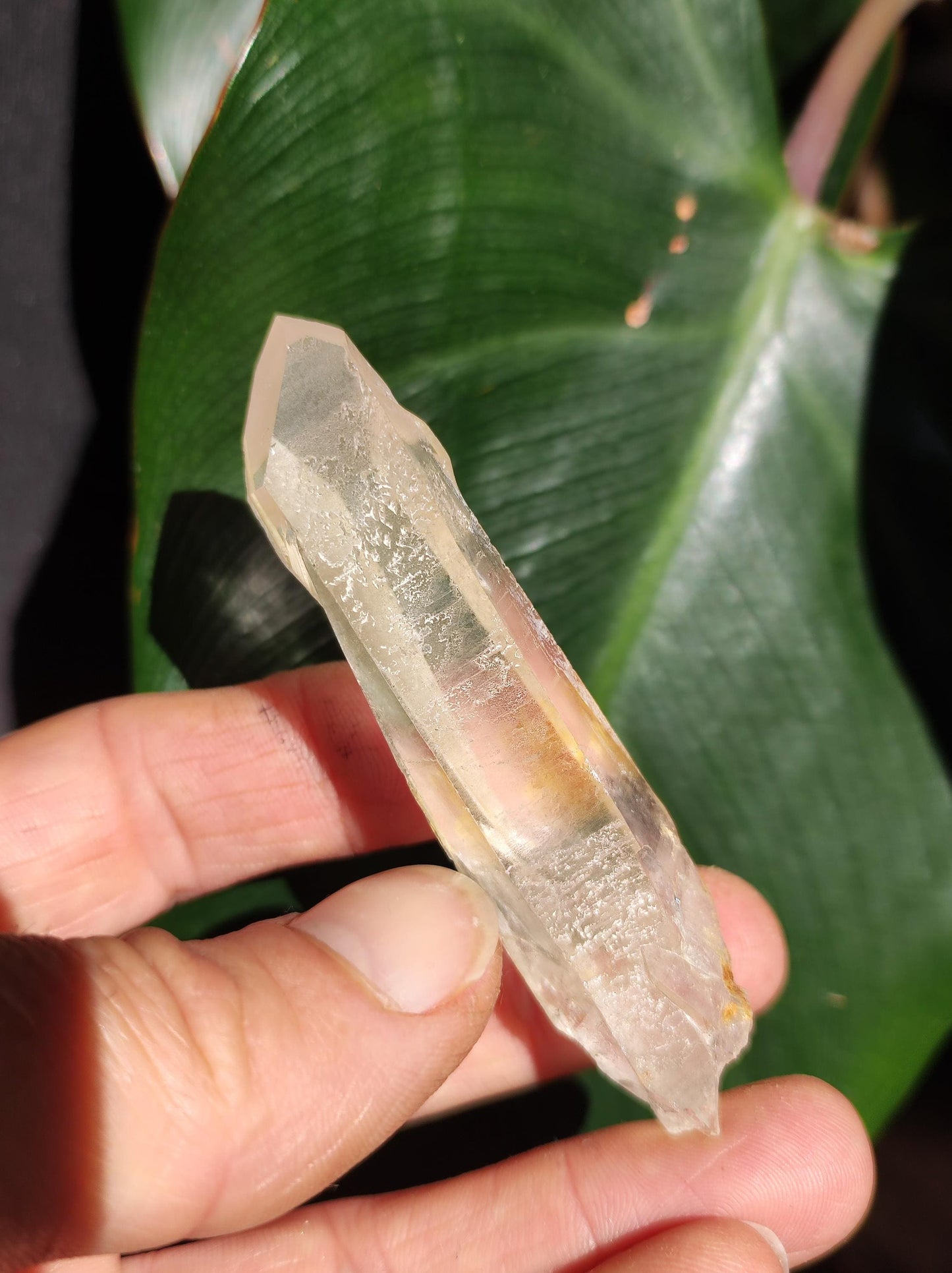 Pointe de Quartz Citron XL Objet de collection Rareté Pierre précieuse Décoration Cristal Pierre de guérison Minéral Collection Énergie Nature Méditation HIPPIE jaune nature