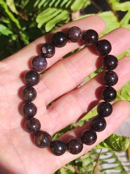 10mm Bustamite Sugilite Gemstone Bracelet Beads Healing Stone Energy Natural Real Rarity Rare Jewelry Woman Man He She Mother