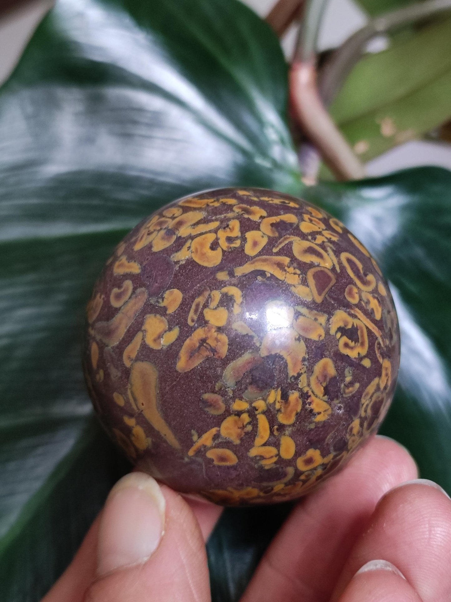 Ajooba Jasper ~ Magische Edelstein Kugel Natur Heilstein Deko Sphere Kristall Geschenk Er Sie Haus Wohnung Energie Kraft Meditation