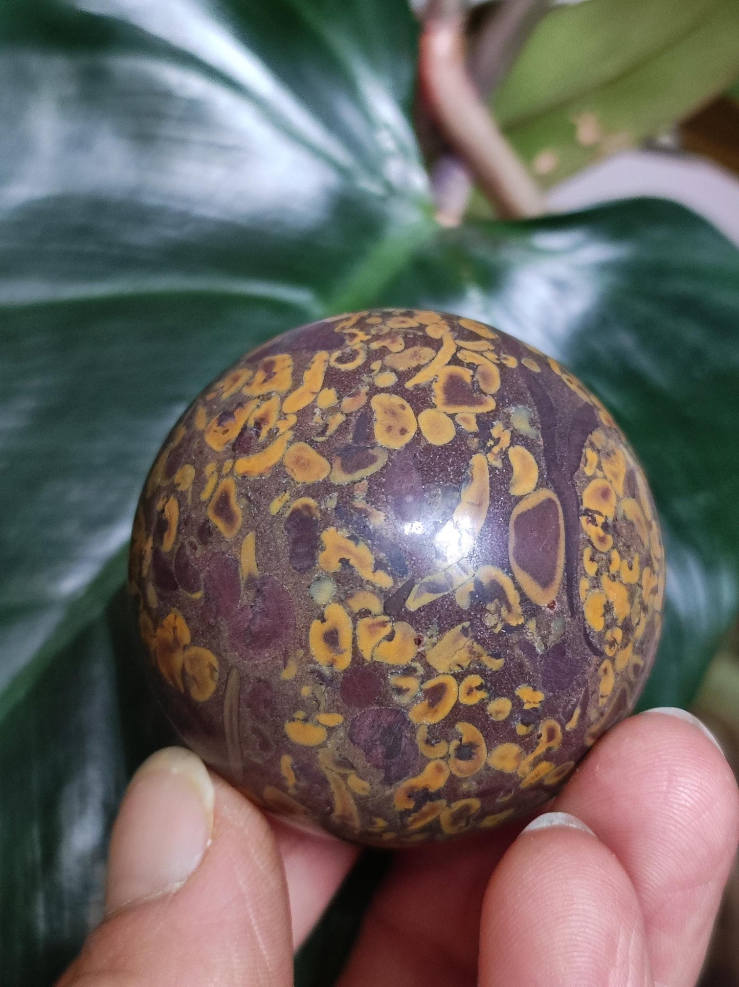 Ajooba Jasper ~ Magische Edelstein Kugel Natur Heilstein Deko Sphere Kristall Geschenk Er Sie Haus Wohnung Energie Kraft Meditation