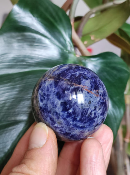 Sodalith - Edelstein Kugel Deko Sphere Massage Kristall Spielkugel Meditation Heilstein Frau Mann Geschenk Er Sie Haus Energie Traum Wohnen