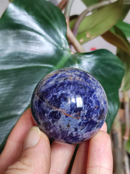 Sodalith - Edelstein Kugel Deko Sphere Massage Kristall Spielkugel Meditation Heilstein Frau Mann Geschenk Er Sie Haus Energie Traum Wohnen