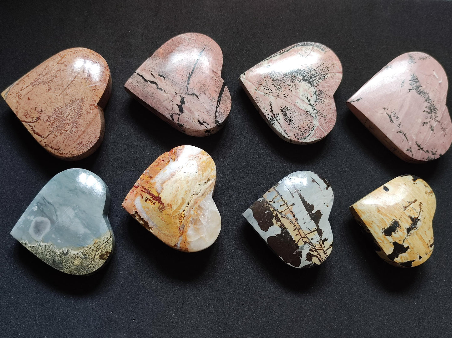 Landscape Jasper ~ Magic Gemstone Heart Collector Decor Crystal Home Living Energy Chakra Healing Stone Gift Girlfriend Him Her Wife Husband