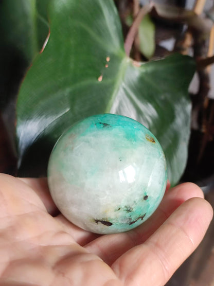 Chrysocolle Quantum Quattro AAA Sphère ~ Boule de Pierres Précieuses Magiques Massage &amp; Décoration Cristal Méditation Pierre de Guérison Rareté Collectionneur Chrysocolle