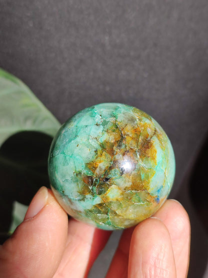 Chrysocoll Quantum Quattro AAA Sphere ~ Magic Gemstone Ball Massage &amp; Decoration Crystal Meditation Healing Stone Rarity Collector Chrysocolla