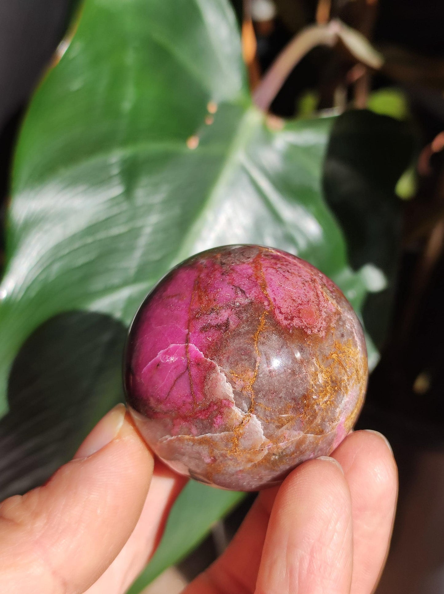 Sphère de calcite cobalt *Rareté* Pierre précieuse en cristal rose Décoration pour la maison Cadeau de collectionneur Homme Femme Ami Minéral Rare Pierre de guérison
