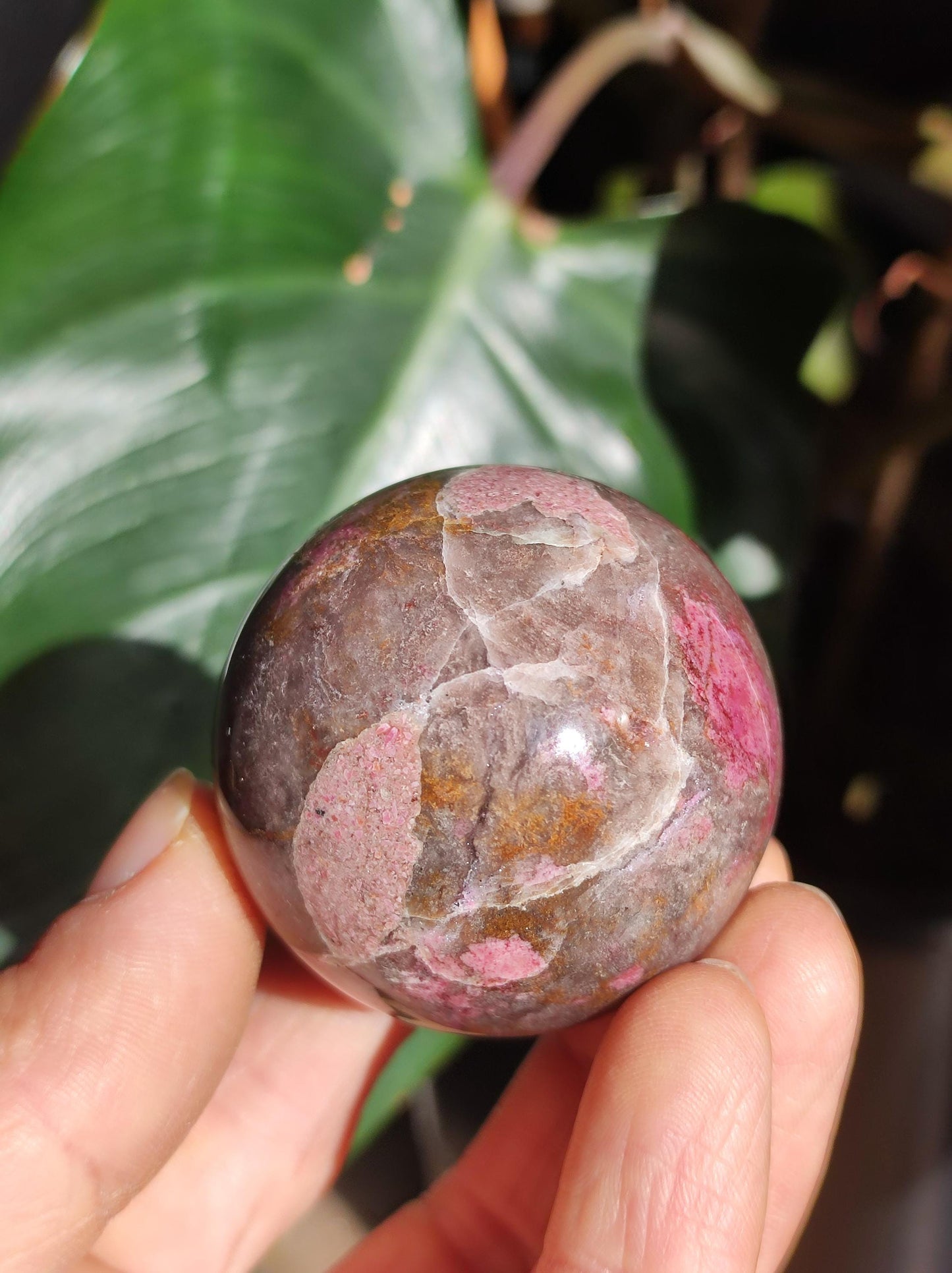Sphère de calcite cobalt *Rareté* Pierre précieuse en cristal rose Décoration pour la maison Cadeau de collectionneur Homme Femme Ami Minéral Rare Pierre de guérison