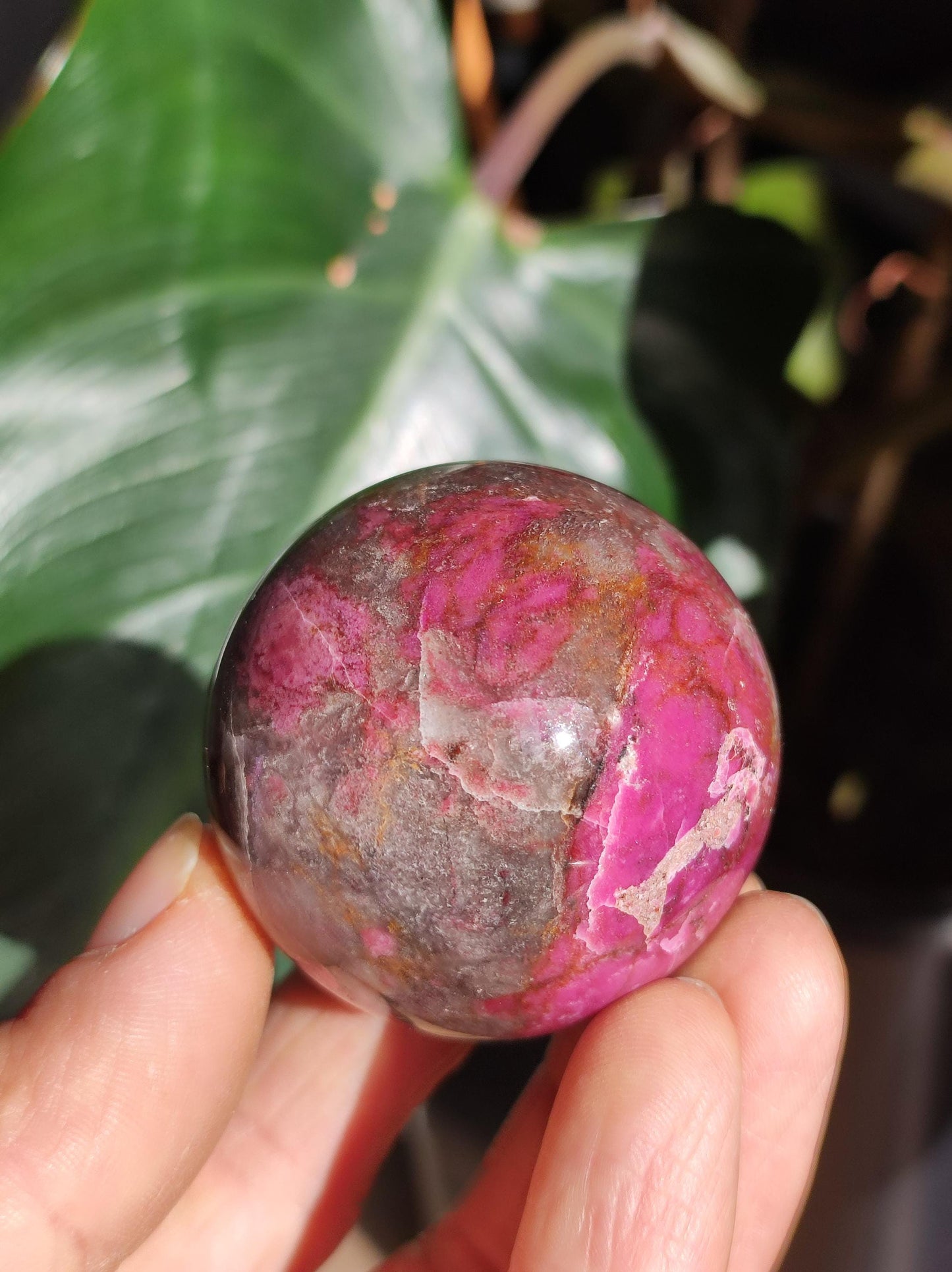 Sphère de calcite cobalt *Rareté* Pierre précieuse en cristal rose Décoration pour la maison Cadeau de collectionneur Homme Femme Ami Minéral Rare Pierre de guérison