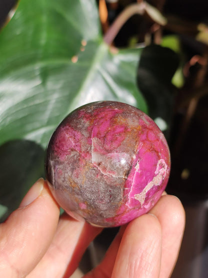 Sphère de calcite cobalt *Rareté* Pierre précieuse en cristal rose Décoration pour la maison Cadeau de collectionneur Homme Femme Ami Minéral Rare Pierre de guérison