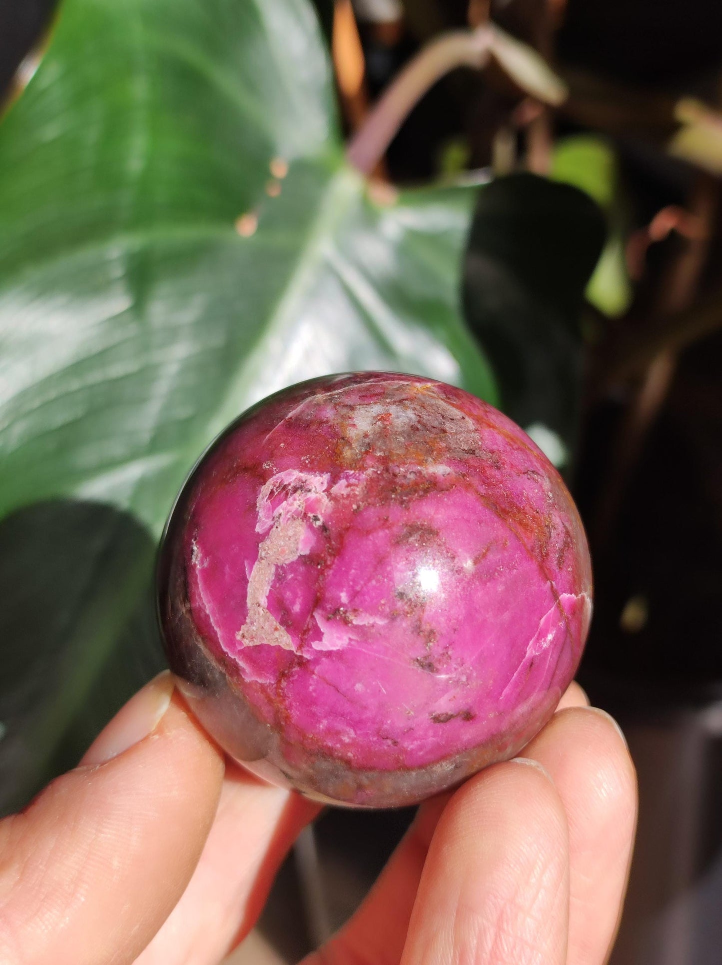 Sphère de calcite cobalt *Rareté* Pierre précieuse en cristal rose Décoration pour la maison Cadeau de collectionneur Homme Femme Ami Minéral Rare Pierre de guérison