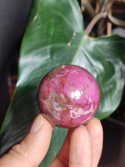 Sphère de calcite cobalt *Rareté* Pierre précieuse en cristal rose Décoration pour la maison Cadeau de collectionneur Homme Femme Ami Minéral Rare Pierre de guérison