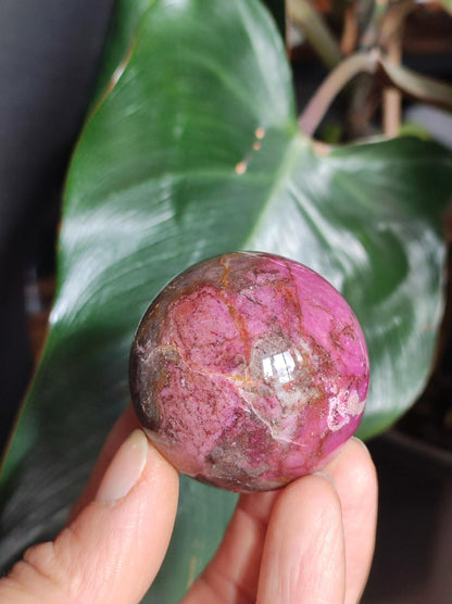 Sphère de calcite cobalt *Rareté* Pierre précieuse en cristal rose Décoration pour la maison Cadeau de collectionneur Homme Femme Ami Minéral Rare Pierre de guérison