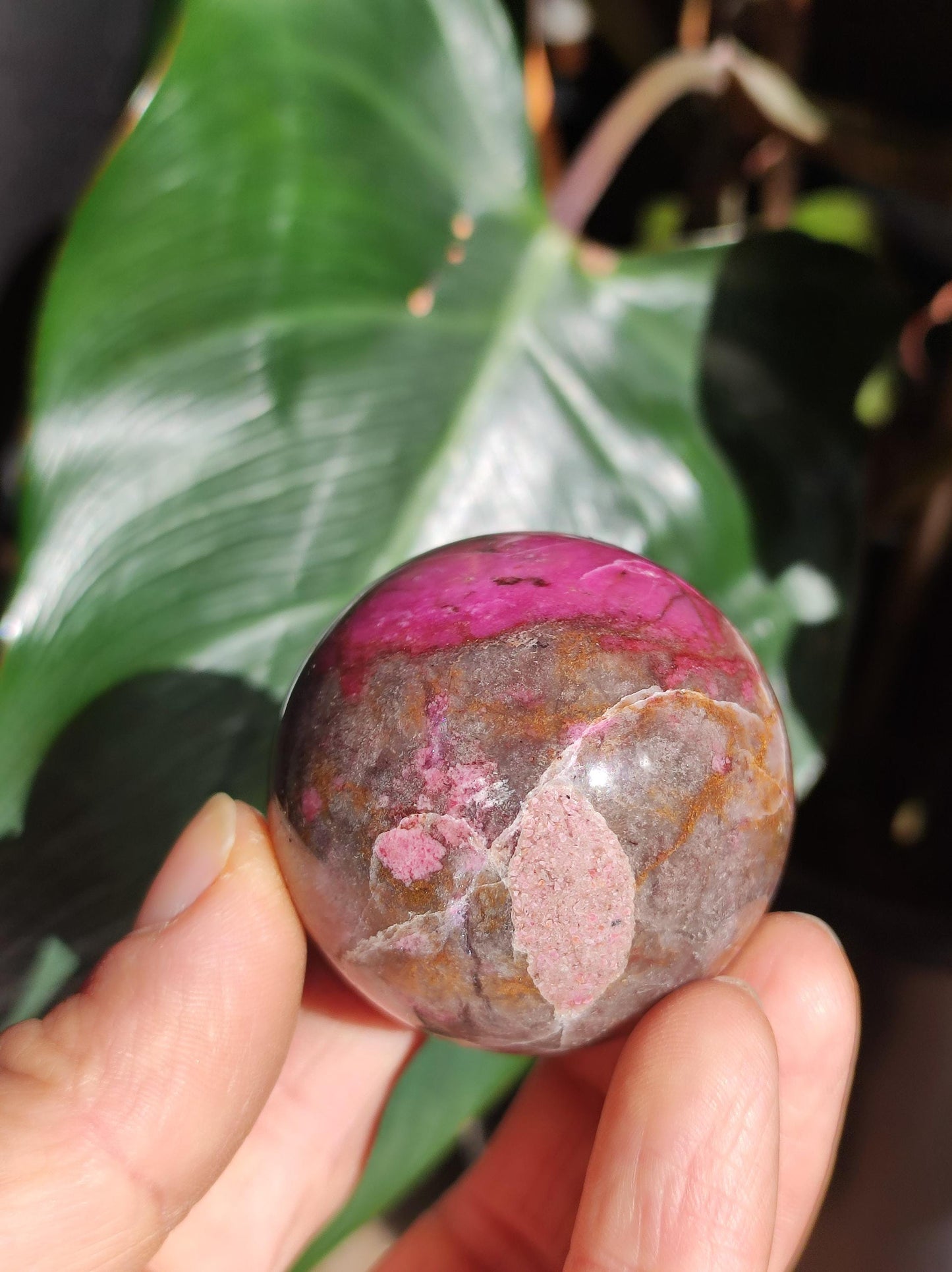 Sphère de calcite cobalt *Rareté* Pierre précieuse en cristal rose Décoration pour la maison Cadeau de collectionneur Homme Femme Ami Minéral Rare Pierre de guérison