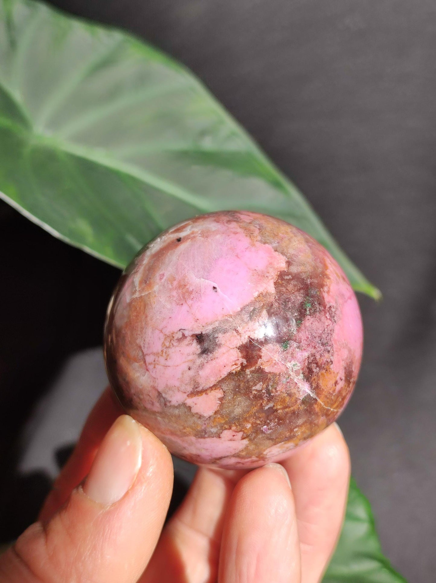 Sphère de calcite cobalt *Rareté* Pierre précieuse en cristal rose Décoration pour la maison Cadeau de collectionneur Homme Femme Ami Minéral Rare Pierre de guérison