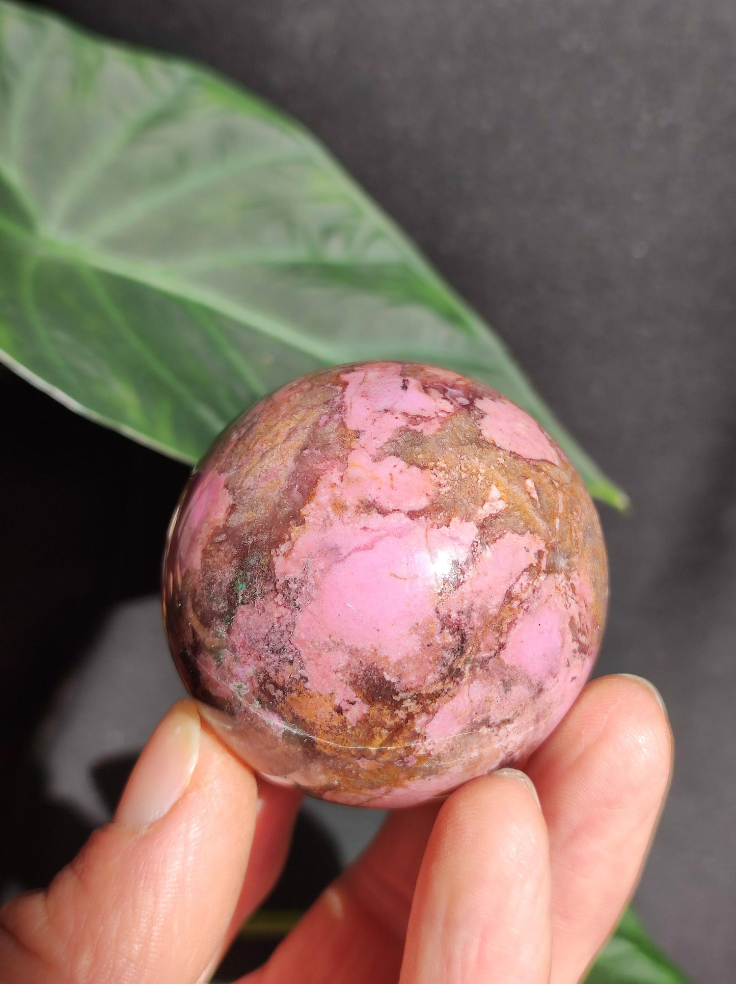 Sphère de calcite cobalt *Rareté* Pierre précieuse en cristal rose Décoration pour la maison Cadeau de collectionneur Homme Femme Ami Minéral Rare Pierre de guérison