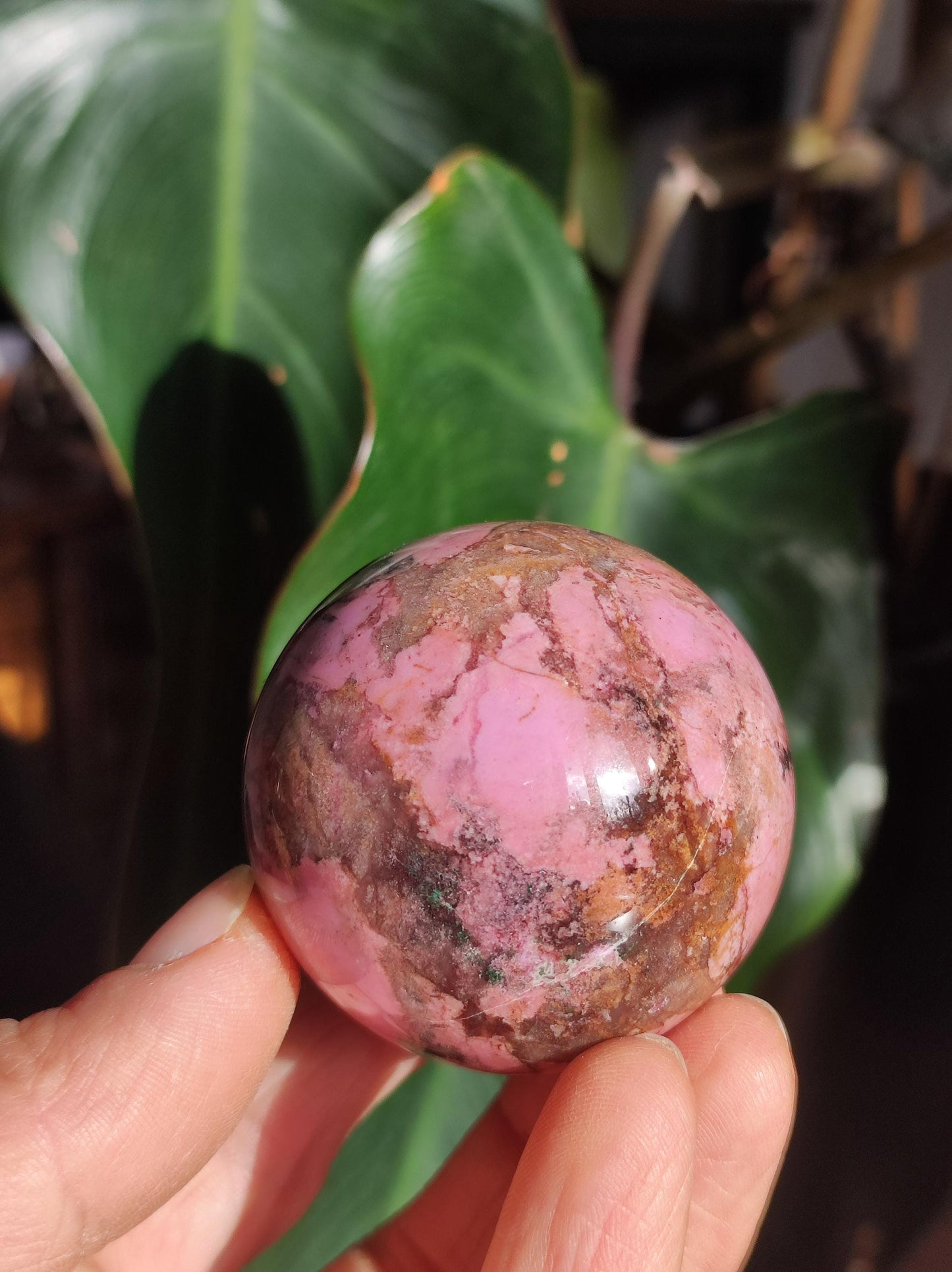 Sphère de calcite cobalt *Rareté* Pierre précieuse en cristal rose Décoration pour la maison Cadeau de collectionneur Homme Femme Ami Minéral Rare Pierre de guérison