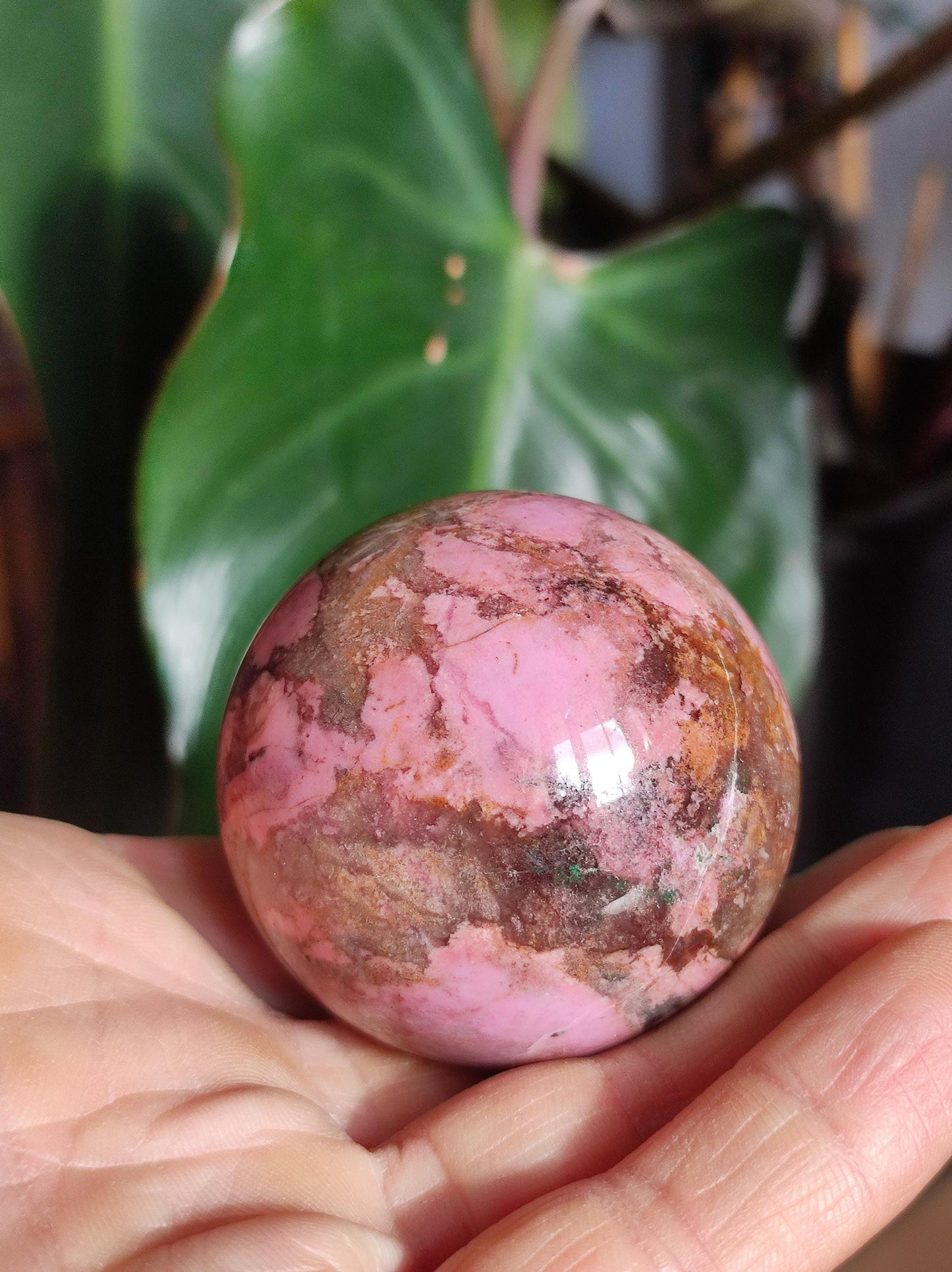 Sphère de calcite cobalt *Rareté* Pierre précieuse en cristal rose Décoration pour la maison Cadeau de collectionneur Homme Femme Ami Minéral Rare Pierre de guérison