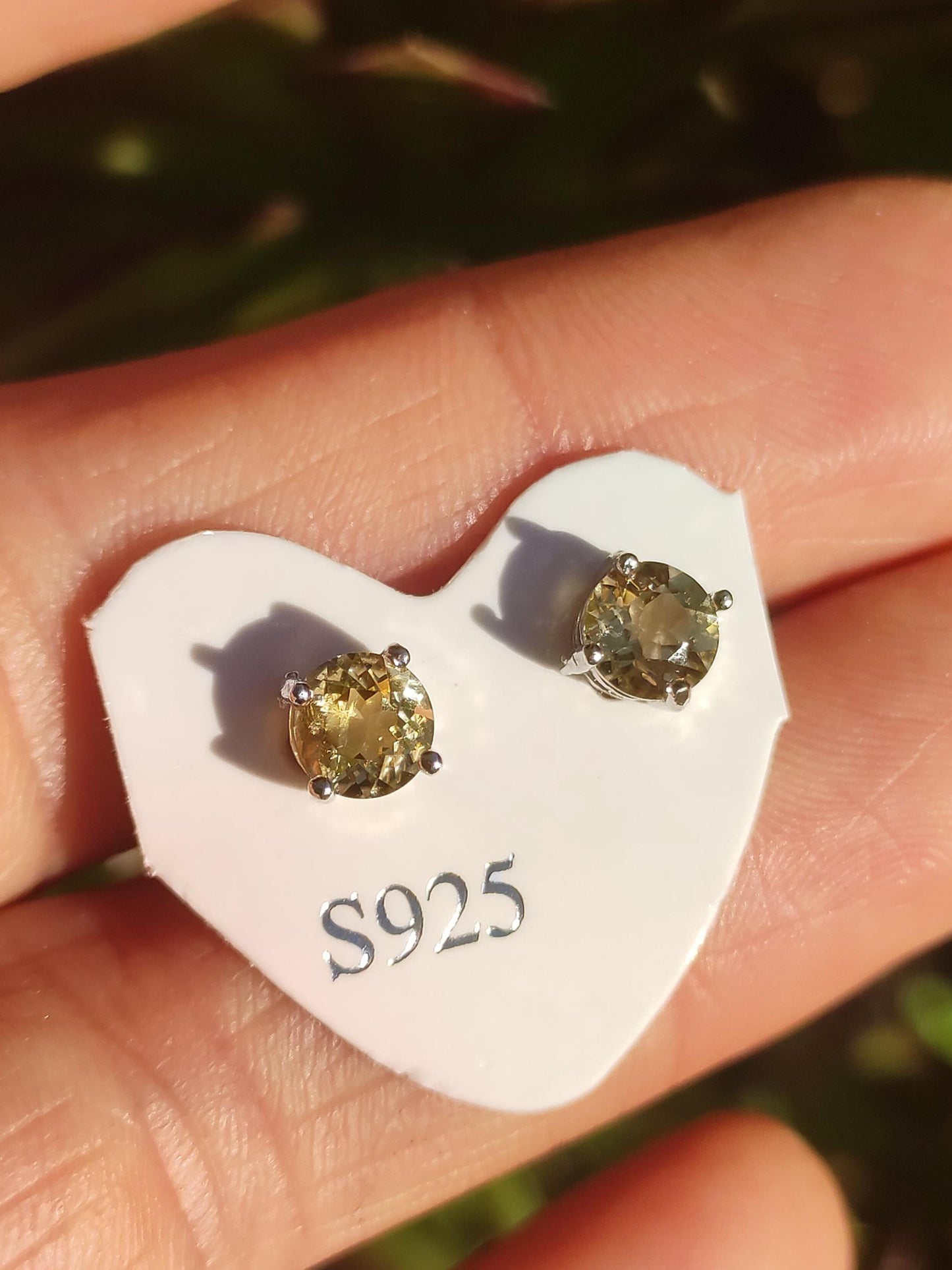 Citrin gelb Ohrstecker 925 Sterling Silber AAA Rarität Schmuck Frau Ohrringe Edelstein Heilstein Geschenk Schmuck Edel Selten Unikat