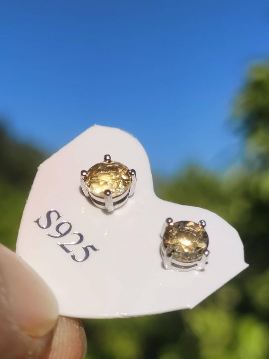 Clous d'oreilles citrine jaune en argent sterling 925, rareté AAA, bijoux pour femme, boucles d'oreilles en pierre précieuse, pierre de guérison, cadeau, bijoux nobles, rares, pièce unique
