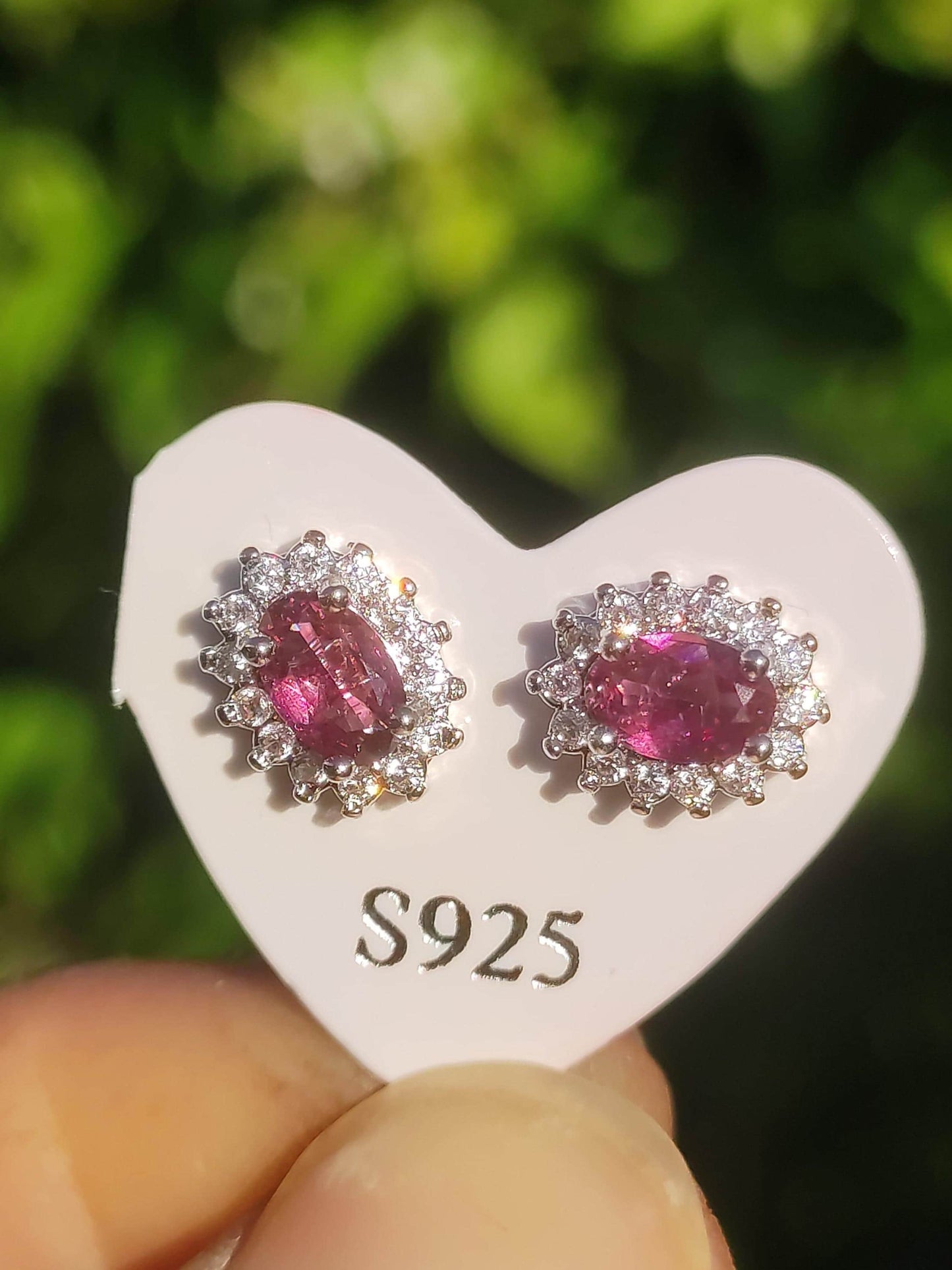 Puces d'oreilles rhodolite rouge argent sterling 925 rareté AAA bijoux femme boucles d'oreilles pierre précieuse pierre de guérison cadeau bijoux précieux rare unique