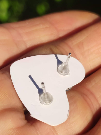 Boucles d'oreilles clous lune étoile en tanzanite bleue argent sterling 925 AAA rareté bijoux femme boucles d'oreilles pierre précieuse pierre de guérison cadeau bijoux précieux