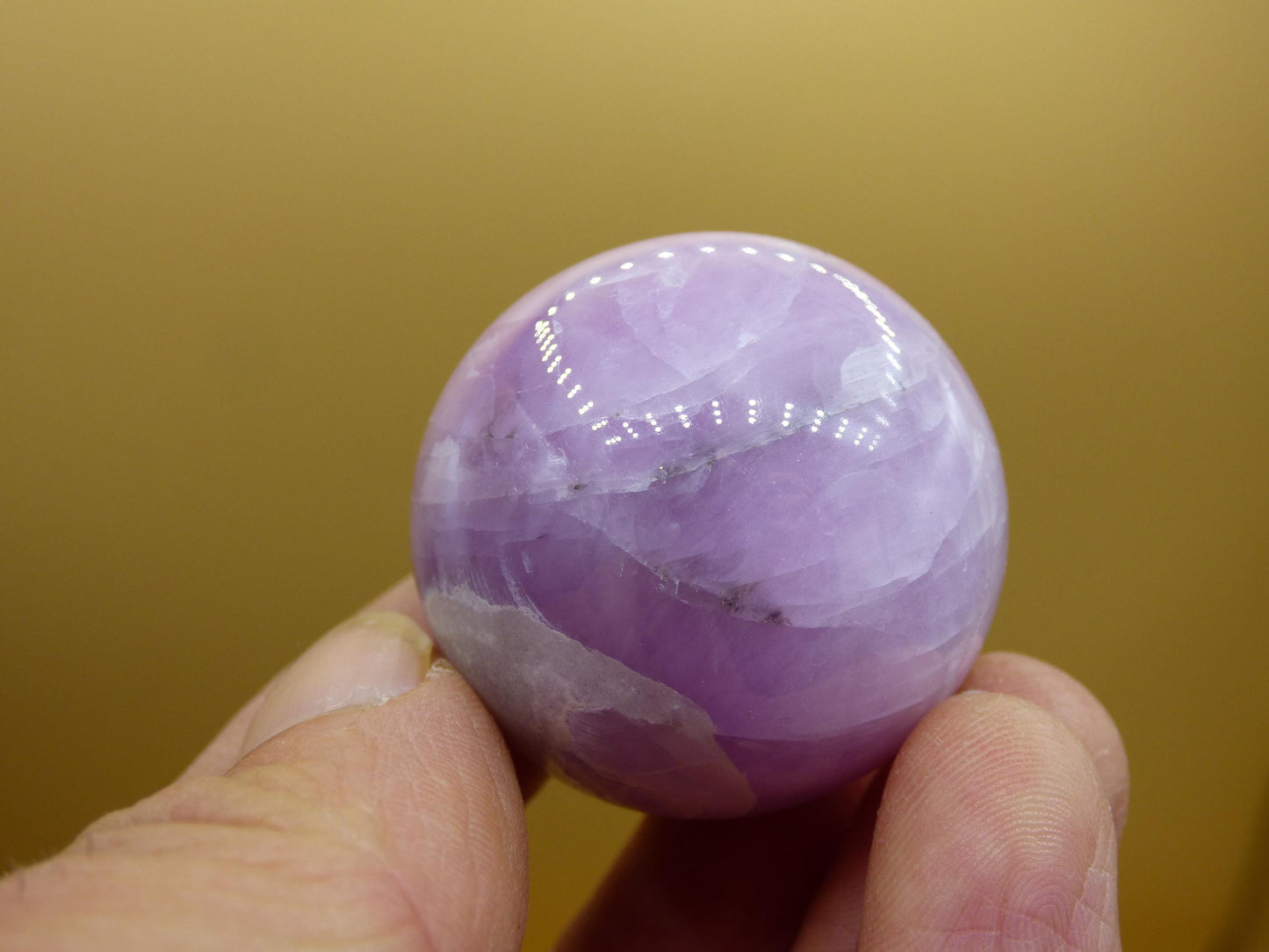 Kunzite A ~ Gemstone Sphere Decoration Sphere Home Living Crystal Hippie Healing Stone Rare Woman Man Gift He She