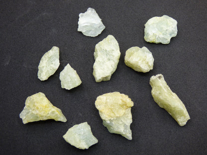40g SET Héliodore Béryl A - LOT Collectionneur Spécimen Rare ~ Décoration Magique Pierre Précieuse Cristal Guérison Minéral Collection Énergie Nature