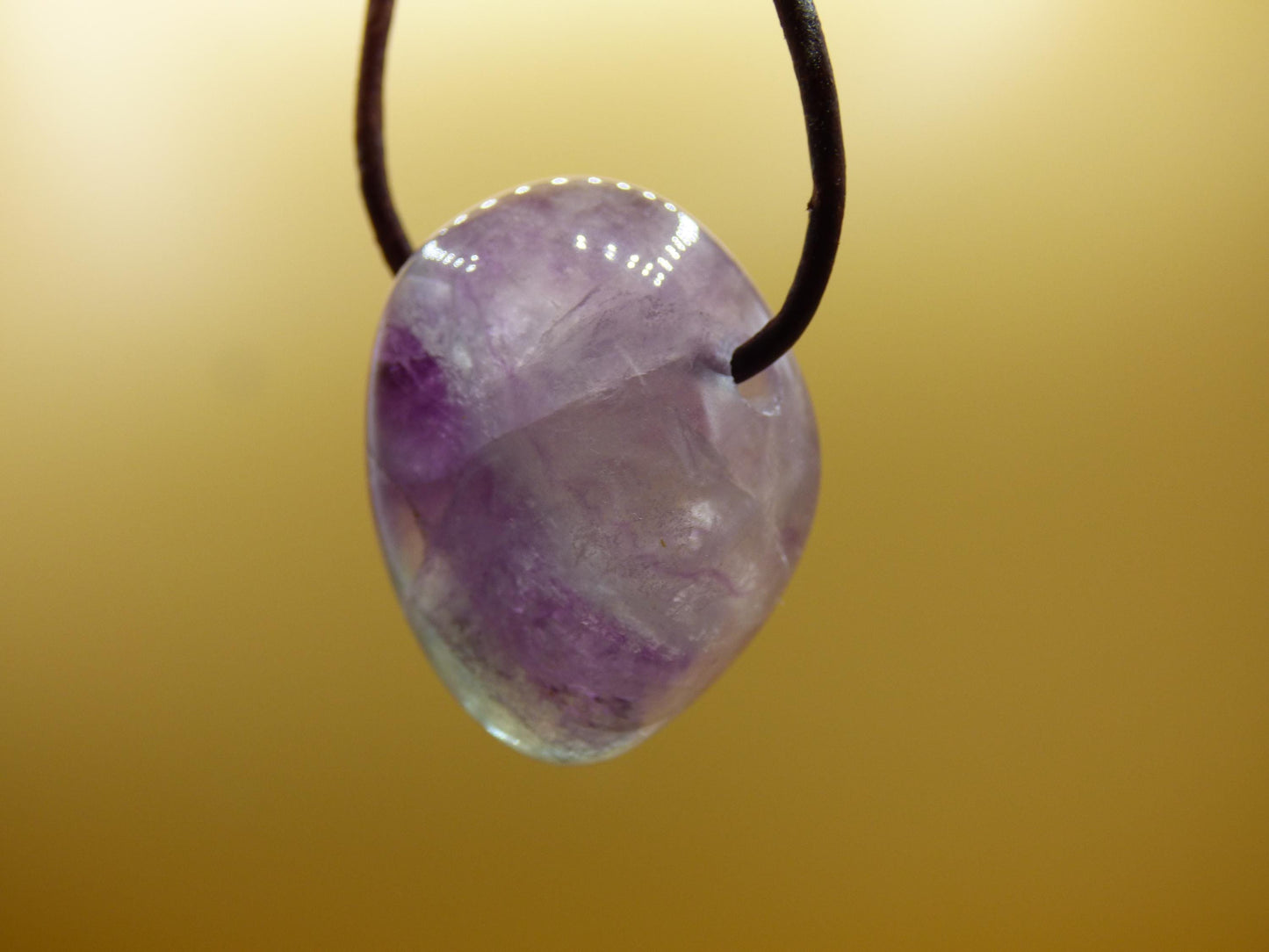 Fluorite violet arc-en-ciel ~ collier de pierres précieuses protection de la nature rareté pierre de guérison cristal homme femme cadeau ami Goa festival chance été