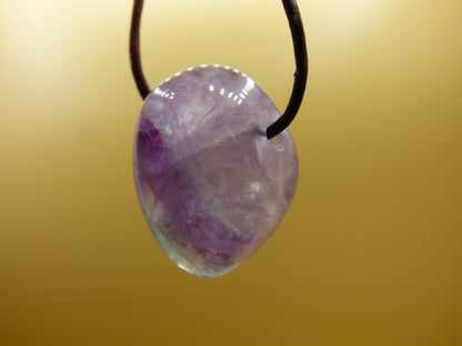 Fluorite violet arc-en-ciel ~ collier de pierres précieuses protection de la nature rareté pierre de guérison cristal homme femme cadeau ami Goa festival chance été