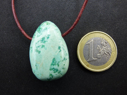 Chrysocolla Chrysocolla Gemstone Collier Bleu Naturel HIPPIE GOA Boho Ethnique Guérison Pierre Cristaux Bijoux Pendentif Homme Femme Cadeau